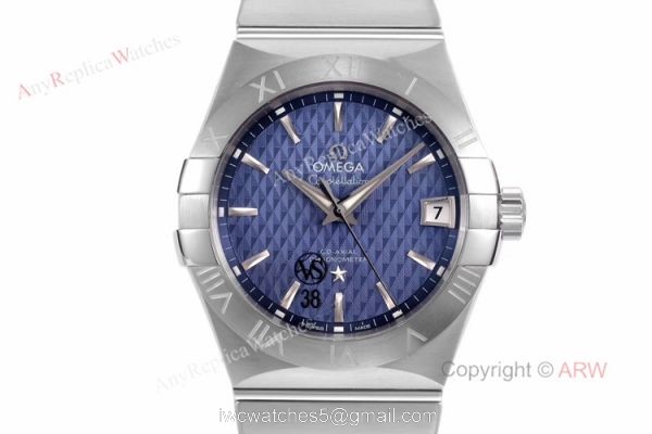 New vsf Watches Swiss Omega Constellation Blue Dial Stainless Steel Replica Watches New vsf Watches Swiss Omega Constellation Blue Dial Stainless Steel Replica Watches