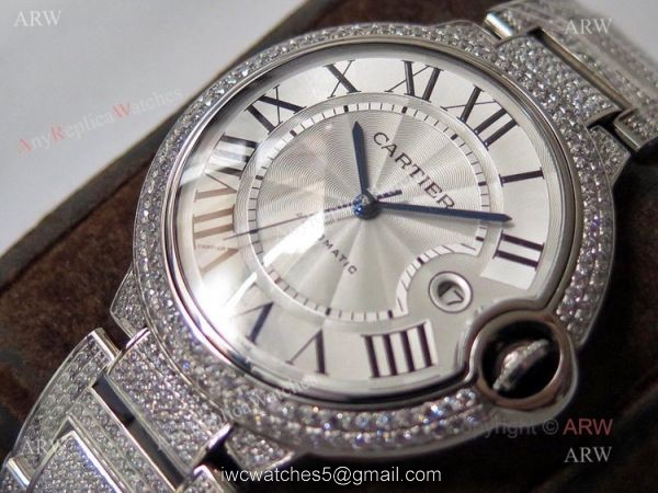(TW) Best Replica Cartier Ballon Bleu Diamond Watches With Silver Dial (TW) Best Replica Cartier Ballon Bleu Diamond Watches With Silver Dial