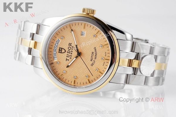 High End Replica Tudor Glamour Day Date Watch With Diamond Markers 39mm High End Replica Tudor Glamour Day Date Watch With Diamond Markers 39mm