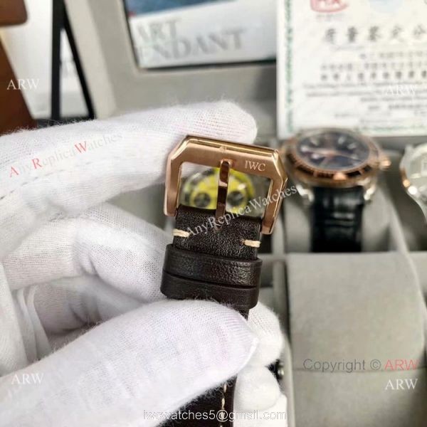AAA Quality IWC Pilots Spitfire Chronograph Watch Rose Gold Green Dial AAA Quality IWC Pilots Spitfire Chronograph Watch Rose Gold Green Dial