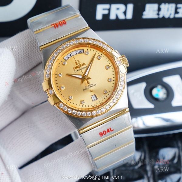 1:1 Swiss Replica Gold Omega Constellation Automatic Watch For Men 38mm 1:1 Swiss Replica Gold Omega Constellation Automatic Watch For Men 38mm
