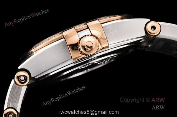 GF Factory Swiss Replica Omega Constellation Two Tone Rose Gold Diamond Watch With Black Aventurine Dial GF Factory Swiss Replica Omega Constellation Two Tone Rose Gold Diamond Watch With Black Aventurine Dial