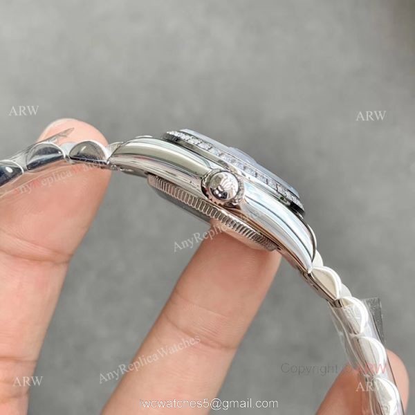 Swiss Quality Replica Rolex Datejust Rhodium Dial With Diamonds Ladies Watch 28mm Swiss Quality Replica Rolex Datejust Rhodium Dial With Diamonds Ladies Watch 28mm