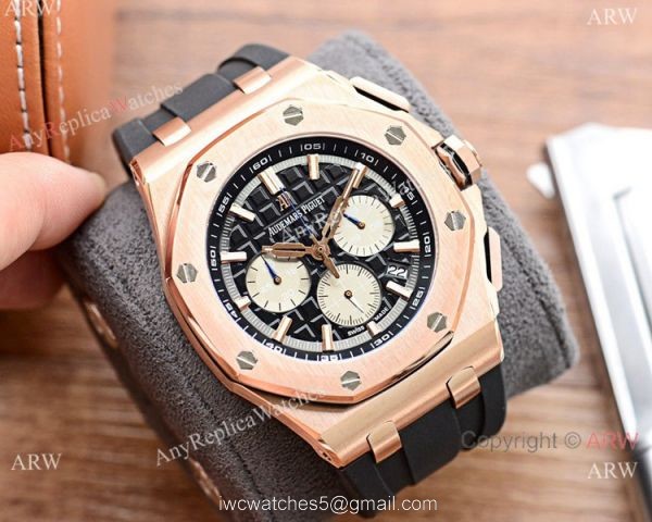 New Copy Audemars Piguet Royal Oak Chronograph Watches Rose Gold and Blue New Copy Audemars Piguet Royal Oak Chronograph Watches Rose Gold and Blue