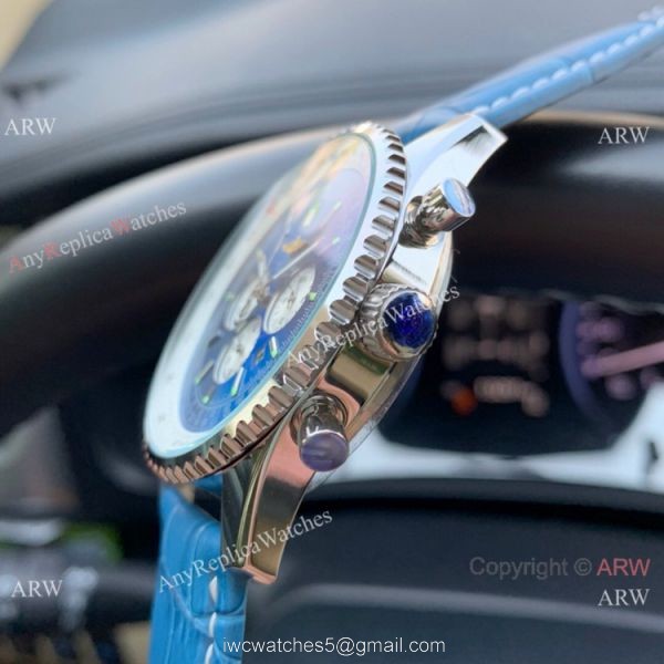 Best Replica Breitling Navitimer 01 Watch Blue Leather Strap Best Replica Breitling Navitimer 01 Watch Blue Leather Strap