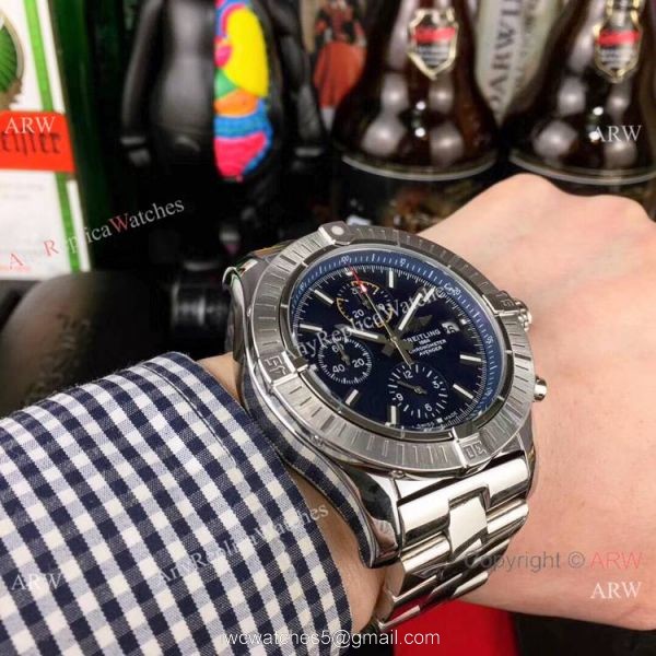 Copy Breitling Super Avenger II Chronograph Watch Blue Dial Copy Breitling Super Avenger II Chronograph Watch Blue Dial