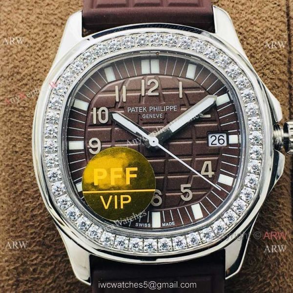 PFF Swiss Copy Patek Philippe Aquanaut Luce Watch Chocolate Face Ladies PFF Swiss Copy Patek Philippe Aquanaut Luce Watch Chocolate Face Ladies