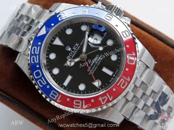 Super Clone Rolex GMT-Master II 126710blro VR 3186 Watch Pepsi Bezel Super Clone Rolex GMT-Master II 126710blro VR 3186 Watch Pepsi Bezel