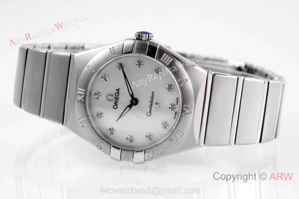 NEW Swiss Copy Omega Constellation Silver Steel Watch 28mm Women NEW Swiss Copy Omega Constellation Silver Steel Watch 28mm Women