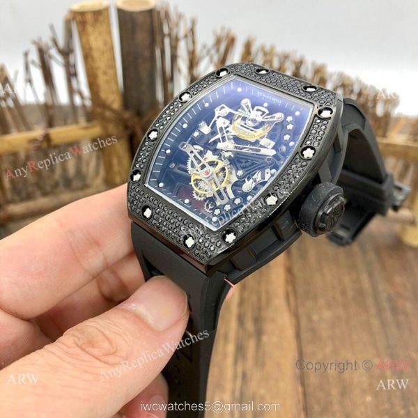AAA Copy Richard Mille Bubba Watson RM38-01 Watch All Black Diamond AAA Copy Richard Mille Bubba Watson RM38-01 Watch All Black Diamond
