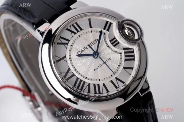 (AF) Ballon Bleu Cartier Replica Watch 33mm Black Leather Strap (AF) Ballon Bleu Cartier Replica Watch 33mm Black Leather Strap
