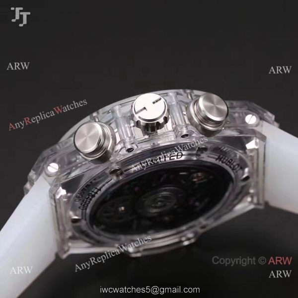 2018 Baselworld Hublot Unico Sapphire Replica White Rubber All Transparent Case Hublot Big Bang Watch 2018 Baselworld Hublot Unico Sapphire Replica White Rubber All Transparent Case Hublot Big Bang Watch