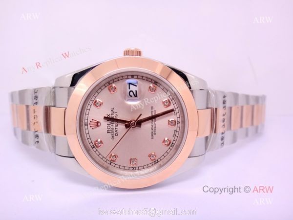 Replica Rolex Datejust 40mm 2-Tone Rose Gold Watch Oyster Band Replica Rolex Datejust 40mm 2-Tone Rose Gold Watch Oyster Band