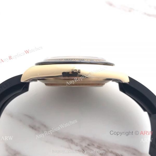 Copy Daytona Gold Case Black Rubber watch / AR Factory rolex watch Copy Daytona Gold Case Black Rubber watch / AR Factory rolex watch