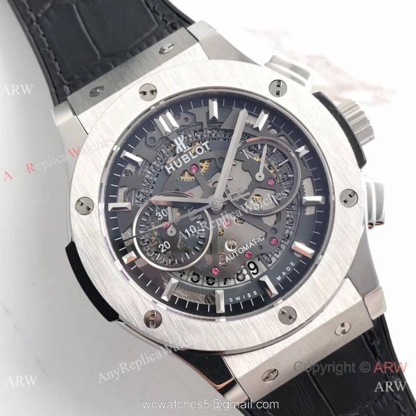 Swiss 7750 Replica Hublot Big Bang SS Black Skeleton Face Watch Best Gift Swiss 7750 Replica Hublot Big Bang SS Black Skeleton Face Watch Best Gift