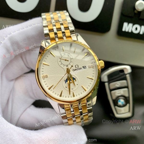 Best Replica Omega Moonphase Automatic watch Two Tone Best Replica Omega Moonphase Automatic watch Two Tone