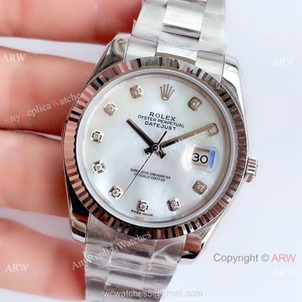 NEW Upgraded ETA3235 V3 Rolex Datejust II Watch SS White MOP Face Oyster Band NEW Upgraded ETA3235 V3 Rolex Datejust II Watch SS White MOP Face Oyster Band