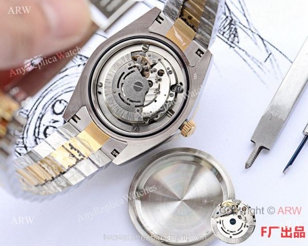 NEW UPGRADED Fake Presidential Rolex DayDate II 2-Tone Blue Watch NEW UPGRADED Fake Presidential Rolex DayDate II 2-Tone Blue Watch