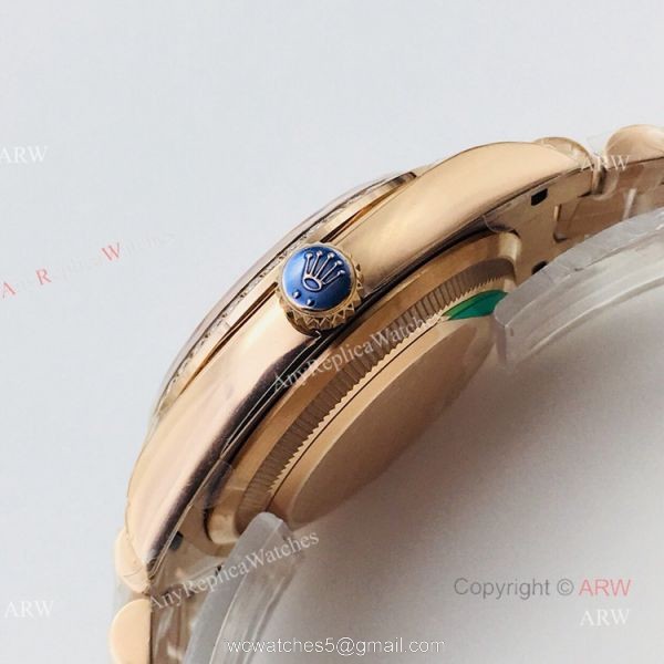 (EWF ) Swiss Replica Rolex Day Date Rose Gold White Mop Dial Diamond Watch 36mm (EWF ) Swiss Replica Rolex Day Date Rose Gold White Mop Dial Diamond Watch 36mm