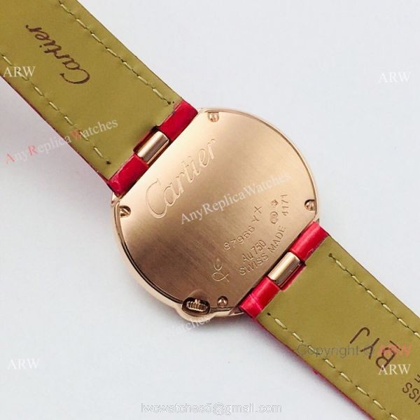 Super Clone Cartier Ballon Bleu De 30mm Watch Rose Gold Silver Dial Super Clone Cartier Ballon Bleu De 30mm Watch Rose Gold Silver Dial