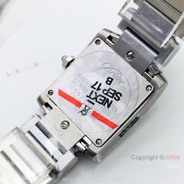 Super Clone Cartier Tank 2301 CC708177 Watch Cream Dial Lady Size Super Clone Cartier Tank 2301 CC708177 Watch Cream Dial Lady Size