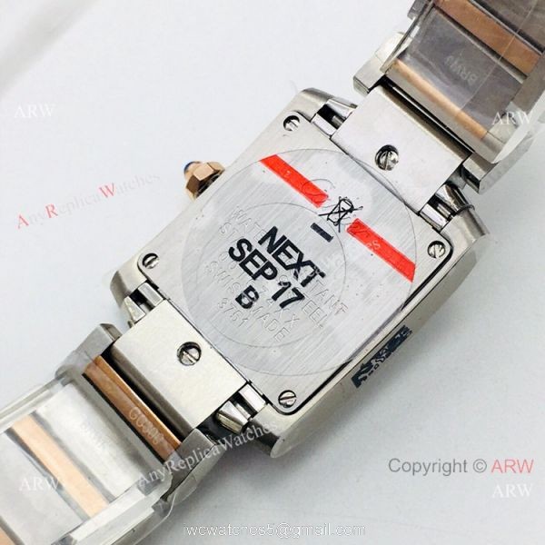 Super Replica Cartier Tank Francaise CC708177 Watch 2 Tone Rose Gold Lady Super Replica Cartier Tank Francaise CC708177 Watch 2 Tone Rose Gold Lady