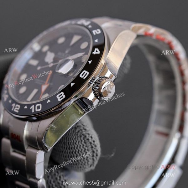 Hot Sale Rolex Explorer ii Ceramic Bezel Black Face Swiss 2836 GMT Watch Replica Hot Sale Rolex Explorer ii Ceramic Bezel Black Face Swiss 2836 GMT Watch Replica