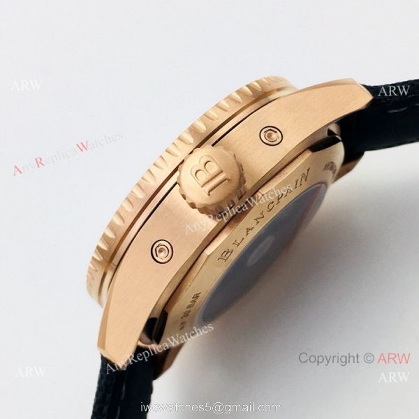 2020 New! Swiss Blancpain Bathyscaphe Moonphase Watch Rose Gold Blue Dial 2020 New! Swiss Blancpain Bathyscaphe Moonphase Watch Rose Gold Blue Dial