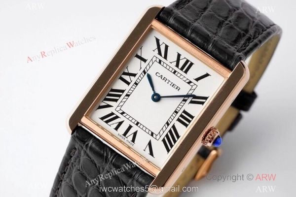 New! AF Factory Cartier Tank Solo Rose Gold Replica Watch Swiss Quartz New! AF Factory Cartier Tank Solo Rose Gold Replica Watch Swiss Quartz