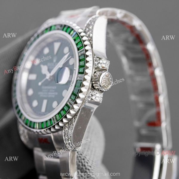 JH Factory Replica Rolex Submariner ETA2836 Watch Black Diamond Case JH Factory Replica Rolex Submariner ETA2836 Watch Black Diamond Case