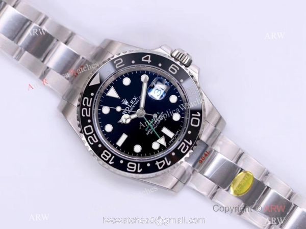 1:1 Best Edition NOOB V11 Version Rolex GMT-Master II Watch Black Ceramic 40mm 1:1 Best Edition NOOB V11 Version Rolex GMT-Master II Watch Black Ceramic 40mm