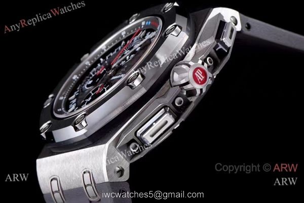 (JF) Swiss Replica Audemars Piguet Royal Oak offshore Schumacher SS Grey Index Dial (JF) Swiss Replica Audemars Piguet Royal Oak offshore Schumacher SS Grey Index Dial