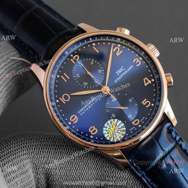 AAA Replica IWC Portuguese Rose Gold White Watches Swiss 7750 Chronograph AAA Replica IWC Portuguese Rose Gold White Watches Swiss 7750 Chronograph