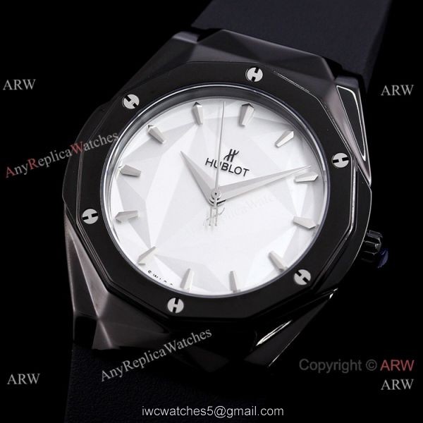 High Quality Hublot Sang Bleu White Dial Black Case Watch High Quality Hublot Sang Bleu White Dial Black Case Watch