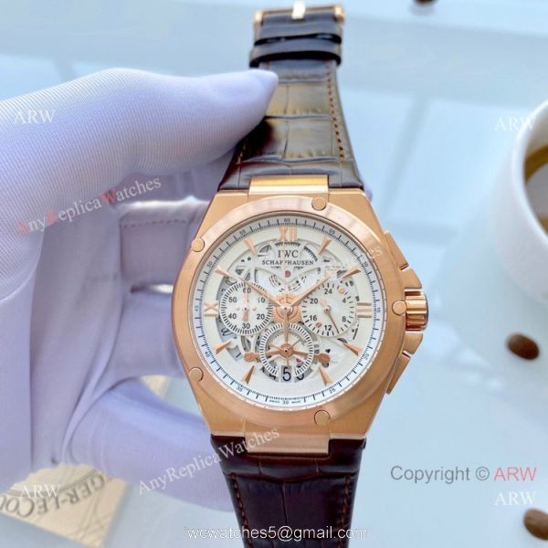 Replica IWC Aquatimer Black and Rose Gold Watches 42mm Replica IWC Aquatimer Black and Rose Gold Watches 42mm