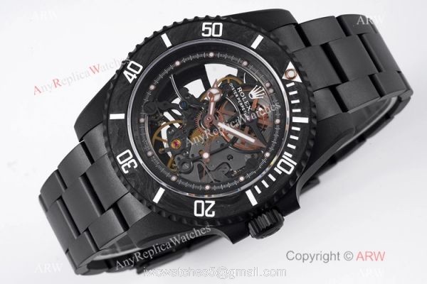 VR-Factory MAX 1-1 Best Edition Rolex Andrea Pirlo Skeleton Submariner Watch All Black VR-Factory MAX 1-1 Best Edition Rolex Andrea Pirlo Skeleton Submariner Watch All Black