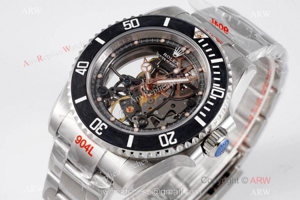 VR-Factory MAX 1-1 Best Edition Rolex Andrea Pirlo Skeleton Submariner Watch 904L Steel 3130 Movement VR-Factory MAX 1-1 Best Edition Rolex Andrea Pirlo Skeleton Submariner Watch 904L Steel 3130 Movement