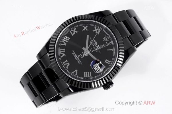 VR-Factory Swiss Replica Rolex Datejust II Black Venom Watch Roman Markers VR-Factory Swiss Replica Rolex Datejust II Black Venom Watch Roman Markers
