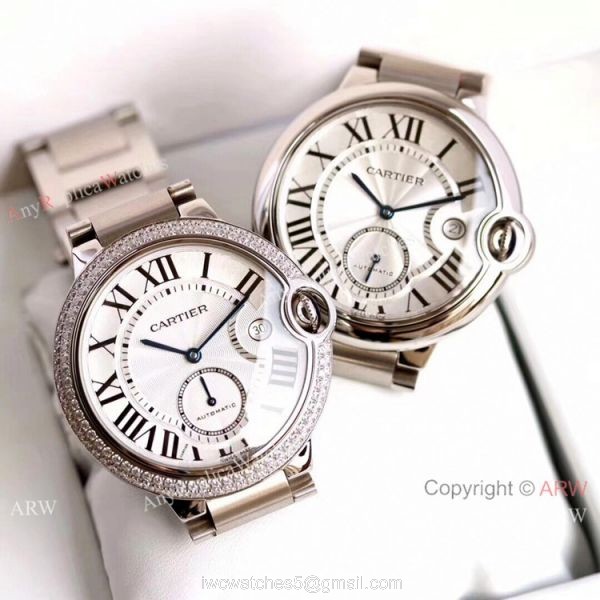 Swiss Replica Cartier Ballon Bleu 42mm XL Watch Stainless Steel Swiss Replica Cartier Ballon Bleu 42mm XL Watch Stainless Steel