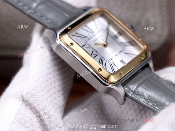 AAA Replica Cartier Santos-Dumont Swiss 9015 Two Tone Watch Couple Wrist AAA Replica Cartier Santos-Dumont Swiss 9015 Two Tone Watch Couple Wrist