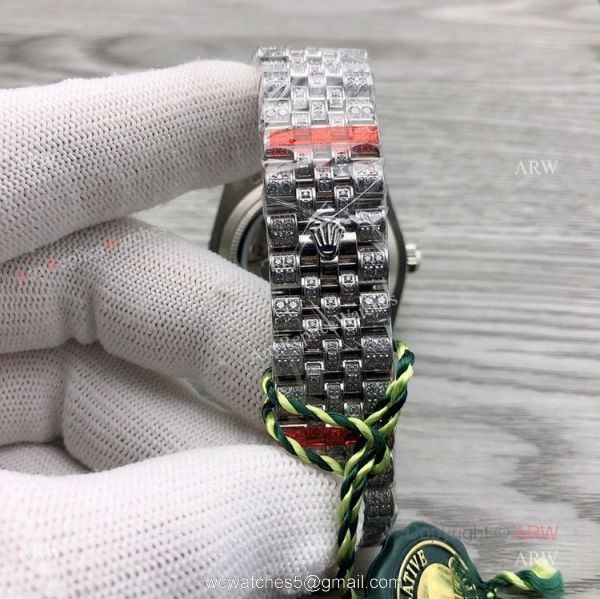 Iced Out Rolex Datejust ii 41 Silver Dial And Stick Markers Swiss 3255 Replica Watches Iced Out Rolex Datejust ii 41 Silver Dial And Stick Markers Swiss 3255 Replica Watches