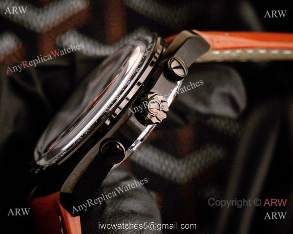 Best Quality Omega Speedmaster Racing Watch Black Case Brown Leather Strap Best Quality Omega Speedmaster Racing Watch Black Case Brown Leather Strap