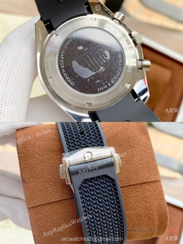 Nice Quality Omega Apollo 11 Chronograph Watches Blue Rubber Strap 2-Tone Nice Quality Omega Apollo 11 Chronograph Watches Blue Rubber Strap 2-Tone