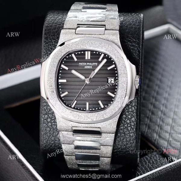 New Replica Patek Philippe Frosted Watch D-Green Dial w-Luminous Markers New Replica Patek Philippe Frosted Watch D-Green Dial w-Luminous Markers