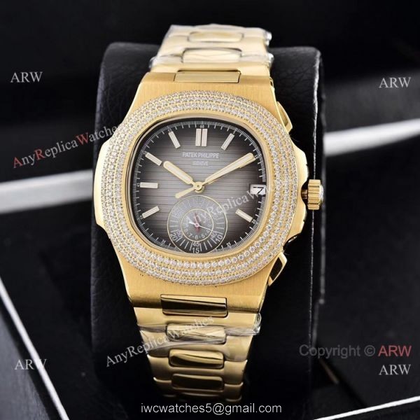 Clone Patek Philippe Nautilus Yellow Gold Diamond Bezel Chronograph Watches Clone Patek Philippe Nautilus Yellow Gold Diamond Bezel Chronograph Watches
