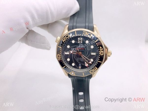 Copy Omega James Bond Limited Edition Seamaster 300m Watch Yellow Gold 42mm Copy Omega James Bond Limited Edition Seamaster 300m Watch Yellow Gold 42mm