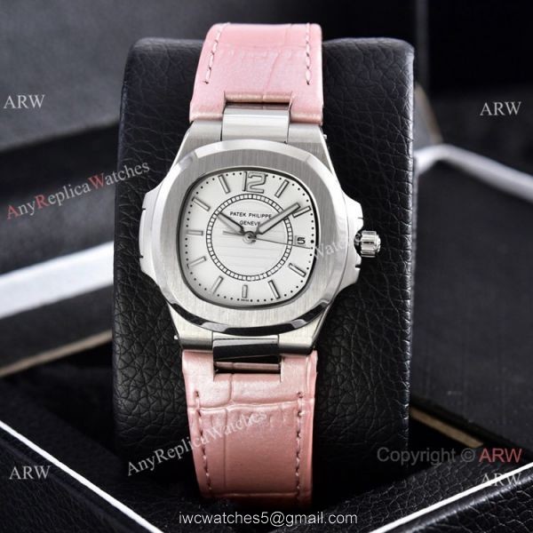 Copy Patek Philippe Lady Nautilus Watches Gray Gradient Dial 32mm Copy Patek Philippe Lady Nautilus Watches Gray Gradient Dial 32mm