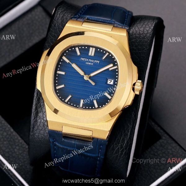 Best Copy Patek Philippe Nautilus 40mm Watches Gold and Black Best Copy Patek Philippe Nautilus 40mm Watches Gold and Black