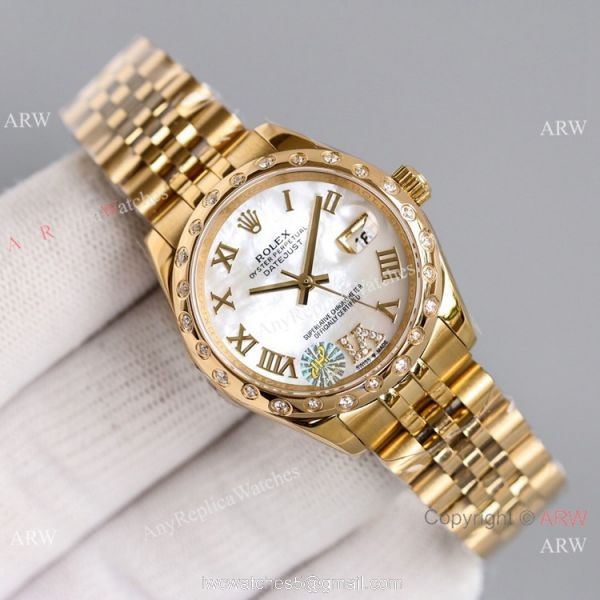 Swiss Copy Rolex Oyster Perpetual Datejust 31 Yellow Gold Jubilee Watch Swiss Copy Rolex Oyster Perpetual Datejust 31 Yellow Gold Jubilee Watch