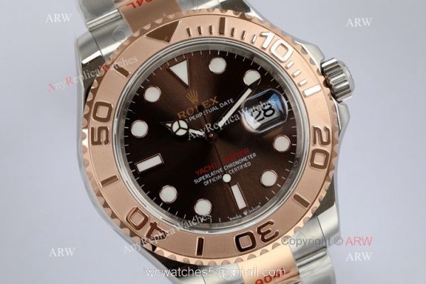 EW Factory Swiss 3235 Rolex Yachtmaster I Copy Watch 904l Two Tone Rose Gold EW Factory Swiss 3235 Rolex Yachtmaster I Copy Watch 904l Two Tone Rose Gold